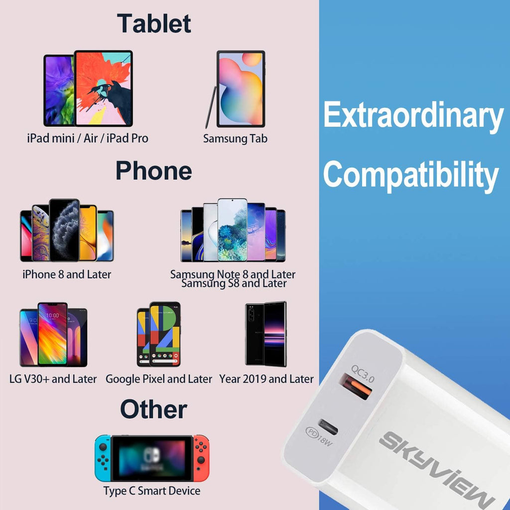 Charger-20W Usb-C-Charger Power-Adapter-For-Ps5-Controller-Charger Fast-Charging-Iphone-11-Samsung-Charger-Lg-Charger Fast-Charger-Type-C-Cable-Bundle